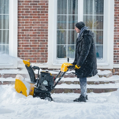 Бензиновая снегоуборочная машина SBL 711DT PRO, 420cc, гусеницы, эл.старт, блок. дифф. Denzel по ценам производителя в Москве с доставкой по всей России