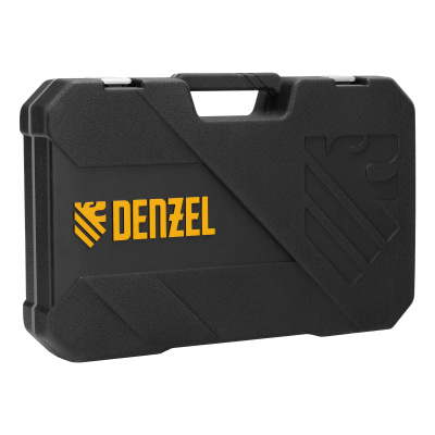 Набор инструментов, 1/2", 1/4", CrV, S2, пластиковый кейс, 64 предмета Denzel по ценам производителя в Москве с доставкой по всей России