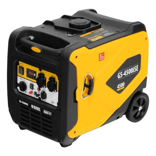 Генератор инверторный GS-4500iSE, 4,5 кВт, 230 В, закрытый корпус, электростартер Denzel по ценам производителя в Москве с доставкой по всей России
