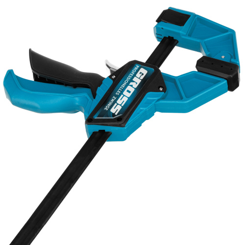 Струбцина реечная, быстрозажимная, пистолетного типа, пошаговый механизм, пластиковый корпус, 900 мм Gross по ценам производителя в Москве с доставкой по всей России