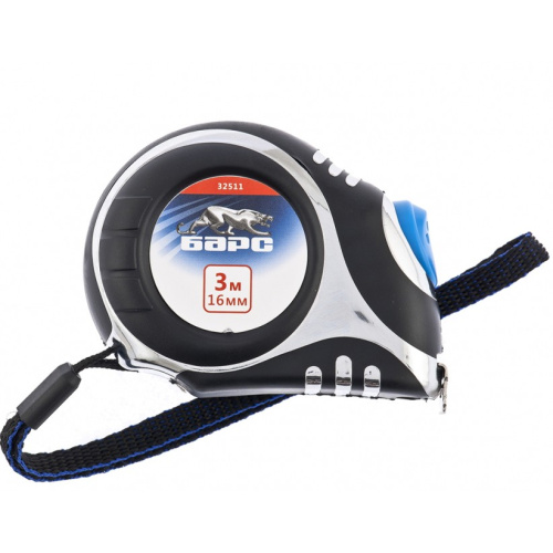 Рулетка Платинум,3 м х 16 мм,утолщенное полотно,автоматическая фиксация Барс по ценам производителя в Москве с доставкой по всей России