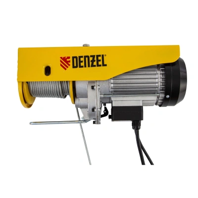 Тельфер электрический TF-800, 0.8 т, 1300 Вт, высота 12 м, 8 м/мин Denzel по ценам производителя в Москве с доставкой по всей России