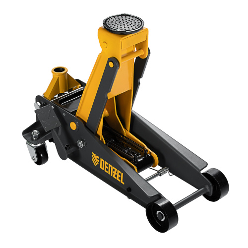 Домкрат гидравлический подкатной 3 т, с фиксатором, быстрый подъем, 135-480 мм, профессиональный Denzel по ценам производителя в Москве с доставкой по всей России