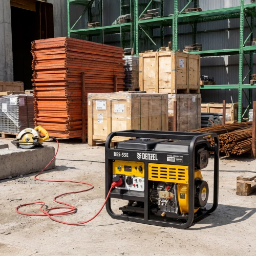Генератор дизельный DES-55E, 5,5 кВт, 230 В, 11 л, электростартер Denzel по ценам производителя в Москве с доставкой по всей России