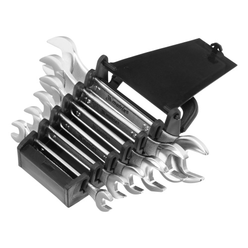 Набор ключей рожковых, 6-17 мм, 6 шт, CrV, хромированные Matrix по ценам производителя в Москве с доставкой по всей России