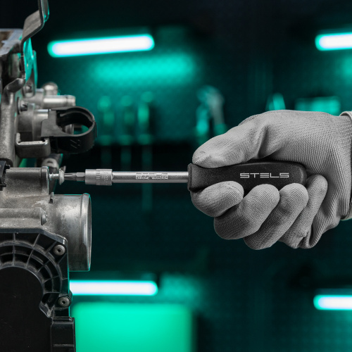 Набор инструментов, 1/2", 1/4", CrV, пластиковый кейс 94 предмета Stels по ценам производителя в Москве с доставкой по всей России