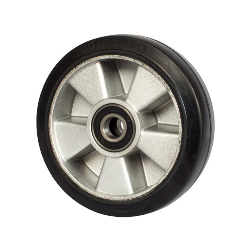 Колесо гидравлической тележки с подшипниками, резина, 180 х 50мм по ценам производителя в Москве с доставкой по всей России