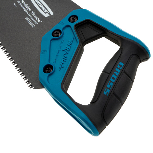 Ножовка по дереву "PIRANHA", 450 мм, 7 TPI, 3D-зуб, тефлоновое покрытие полотна, двухкомпонентная рукоятка Gross по ценам производителя в Москве с доставкой по всей России