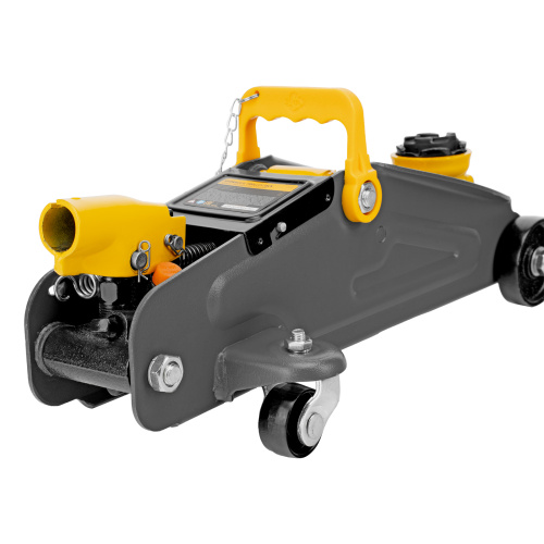 Домкрат гидравлический подкатной с фиксатором, 2 т, 130-330 мм, в кейсе Denzel по ценам производителя в Москве с доставкой по всей России