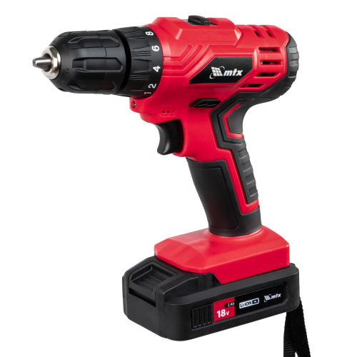 Дрель-шуруповерт аккумуляторная MCDL-18-02, Li-Ion, 18 В, 2 акк. MTX по ценам производителя в Москве с доставкой по всей России