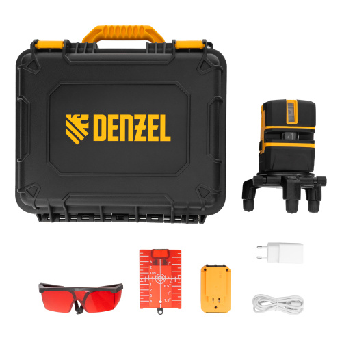 Лазерный уровень LX 05 Red, 20 м, 635 нм, аккумулятор Li 5200 mAh, резьба 5/8" Denzel по ценам производителя в Москве с доставкой по всей России