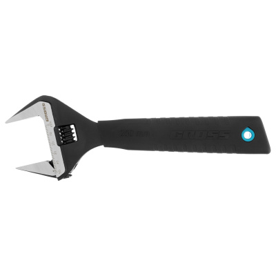 Ключ разводной, 250 мм, CrV, тонкие губки, защитные насадки Gross по ценам производителя в Москве с доставкой по всей России