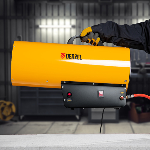 Газовая тепловая пушка GHG-50, 50 кВт, 1400 м3/ч, пропан-бутан Denzel по ценам производителя в Москве с доставкой по всей России