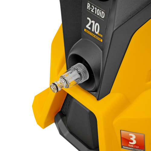 Моечная машина высокого давления R-210iD, 2600 Вт, 210 бар, 8.0 л/мин, асинхронный двигатель, барабан Denzel по ценам производителя в Москве с доставкой по всей России