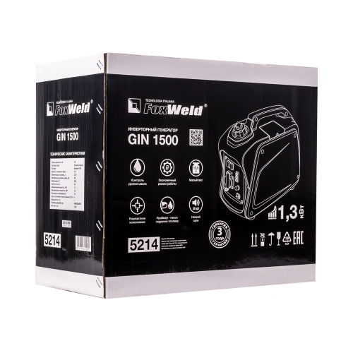 Инверторный генератор Foxweld GIN 1500 (пр-во FoxWeld/КНР) купить в Москве с доставкой по всей России | ProtosMarket.ru
