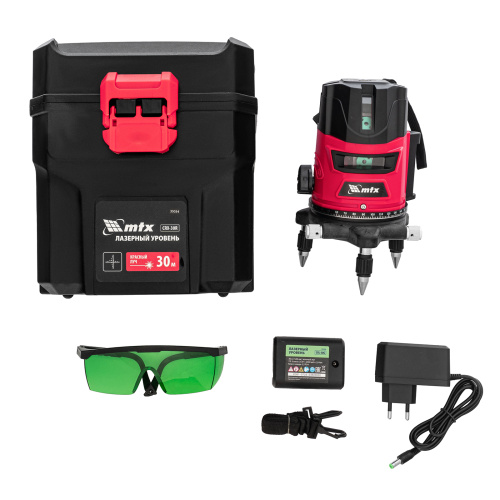 Лазерный уровень CRL-30G, 30 м, зеленый луч, акк. Li 2400 mah, резьба 5/8" MTX по ценам производителя в Москве с доставкой по всей России