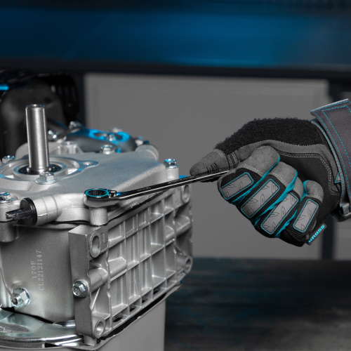 Набор ключей комбинированных с трещоткой, 8-19 мм, 7 шт, реверсивные, CrV Gross по ценам производителя в Москве с доставкой по всей России