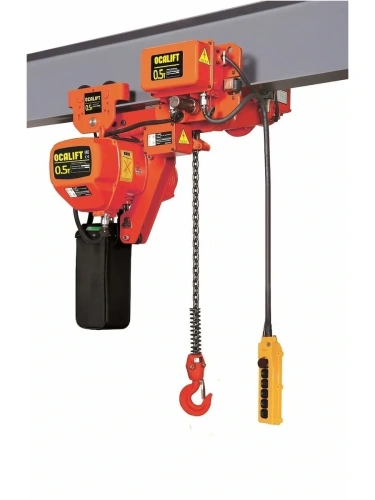 0,5т 6м УСВ таль цепная ТЭЦ OCALIFT 005-01LHS 380в передвижная односкоростная купить в Москве с доставкой по всей России | ProtosMarket.ru