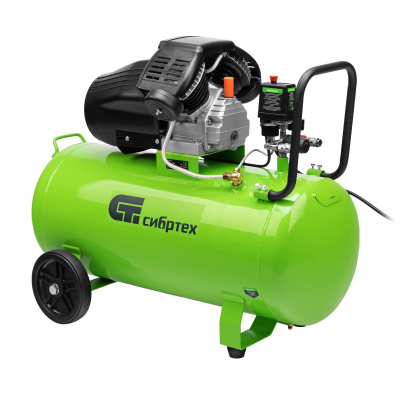 Компрессор воздушный КК-2200/100, 2,2 кВт, 350 л/мин, 100 л, прямой привод, масляный Сибртех по ценам производителя в Москве с доставкой по всей России
