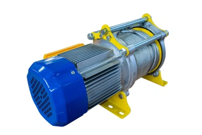 Лебедка электрическая  300/600кг  60/30м с канатом 380В 24м/мин алюминиевый корпус TOR KCD (TSA) по ценам производителя в Москве с доставкой по всей России