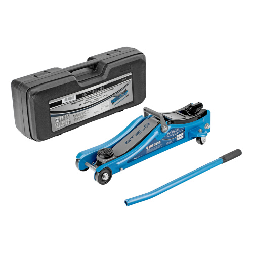 Домкрат гидравлический подкатной в пластиковом кейсе, 2 т, Low Profile, 80-380 мм Stels по ценам производителя в Москве с доставкой по всей России