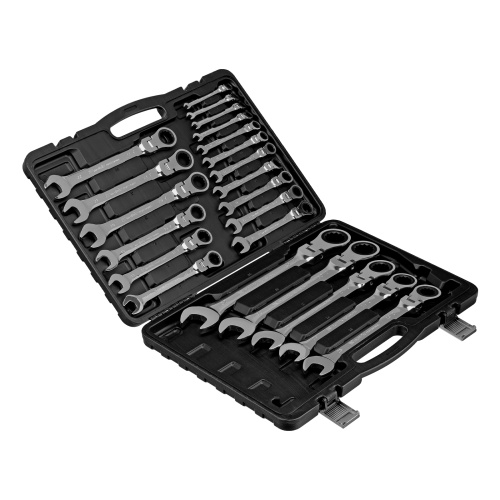 Набор ключей комбинированных, трещоточных шарнирных 22 шт. Matrix по ценам производителя в Москве с доставкой по всей России