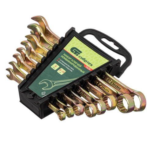 Набор ключей комбинированных 8-19 мм, 8 шт Сибртех по ценам производителя в Москве с доставкой по всей России