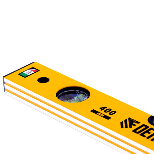 Уровень алюминиевый, 400 мм, фрезерованный, 3 глазка Denzel по ценам производителя в Москве с доставкой по всей России