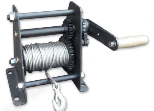 Лебедка ручная барабанная с тросом  250кг  25м TOR ЛР по ценам производителя в Москве с доставкой по всей России