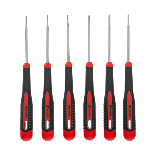 Набор отверток для точных работ Fusion, двухкомпонентная рукоятка, 6 шт, в пластиковом пенале Matrix по ценам производителя в Москве с доставкой по всей России