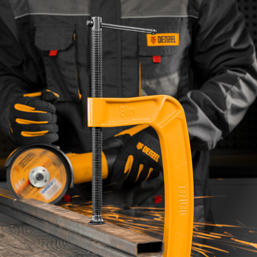 Струбцина G-образная, усиленная, 200 мм Denzel по ценам производителя в Москве с доставкой по всей России