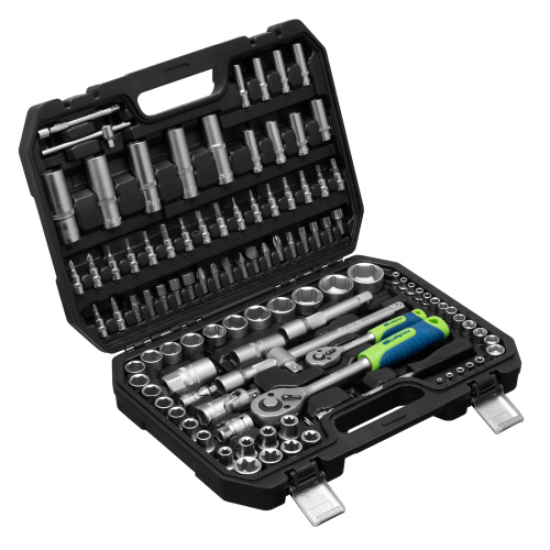 Набор инструментов, 1/2", 1/4", 108 предметов// Сибртех по ценам производителя в Москве с доставкой по всей России