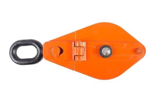 Блок монтажный однорольный с  ушком TOR 3,2 т с откидной щекой по ценам производителя в Москве с доставкой по всей России