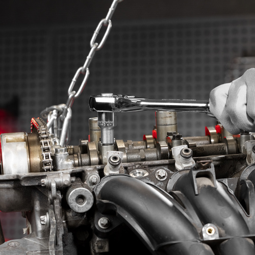 Набор торцевых головок, 1/2", головки 10 - 24 мм, с трещот. ключом, 12 предметов Matrix по ценам производителя в Москве с доставкой по всей России