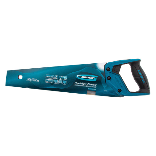 Ножовка по дереву "PIRANHA", 400 мм, 7 TPI, 3D-зуб, тефлоновое покрытие полотна, двухкомпонентная рукоятка Gross по ценам производителя в Москве с доставкой по всей России