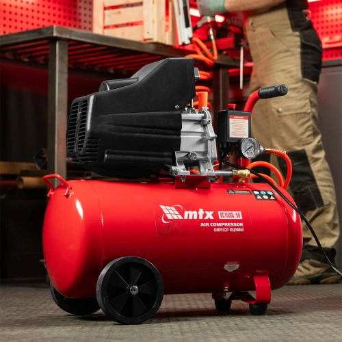 Компрессор воздушный DC1500L/50, 1,5 кВт, 50 л, 210 л/мин MTX по ценам производителя в Москве с доставкой по всей России