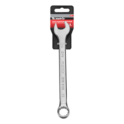 Ключ комбинированный, 20 мм, CrV, полированный хром Matrix по ценам производителя в Москве с доставкой по всей России
