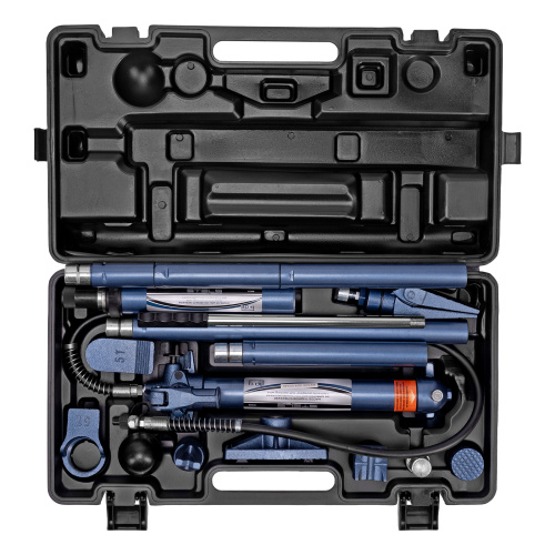 Растяжка гидравлическая, 10 т, набор из 17 предметов, 7 сменных насадок, в пластиковом кейсе Stels по ценам производителя в Москве с доставкой по всей России