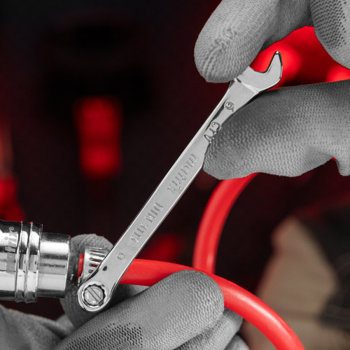 Ключ комбинированный, 6 мм, CrV, полированный хром Matrix по ценам производителя в Москве с доставкой по всей России