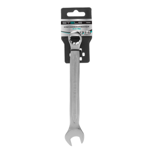 Ключ комбинированный, 15 мм, CrV, антислип Stels по ценам производителя в Москве с доставкой по всей России