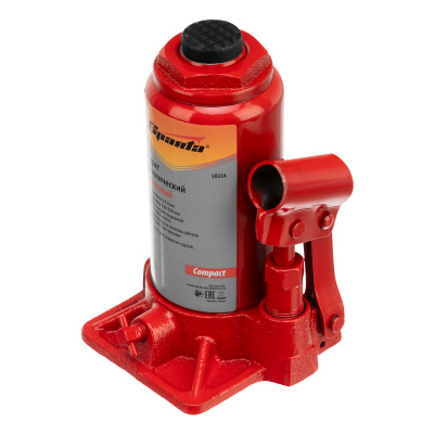Домкрат гидравлический бутылочный 8 т, h подъема 180-350 мм Sparta Compact купить в Москве с доставкой по всей России | ProtosMarket.ru